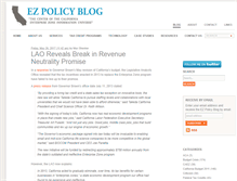 Tablet Screenshot of ezpolicyblog.com